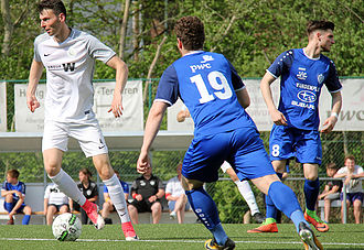 Stein Lemmens besliste de wedstrijd met het derde doelpunt. (© foto Jeroen Goolaerts)