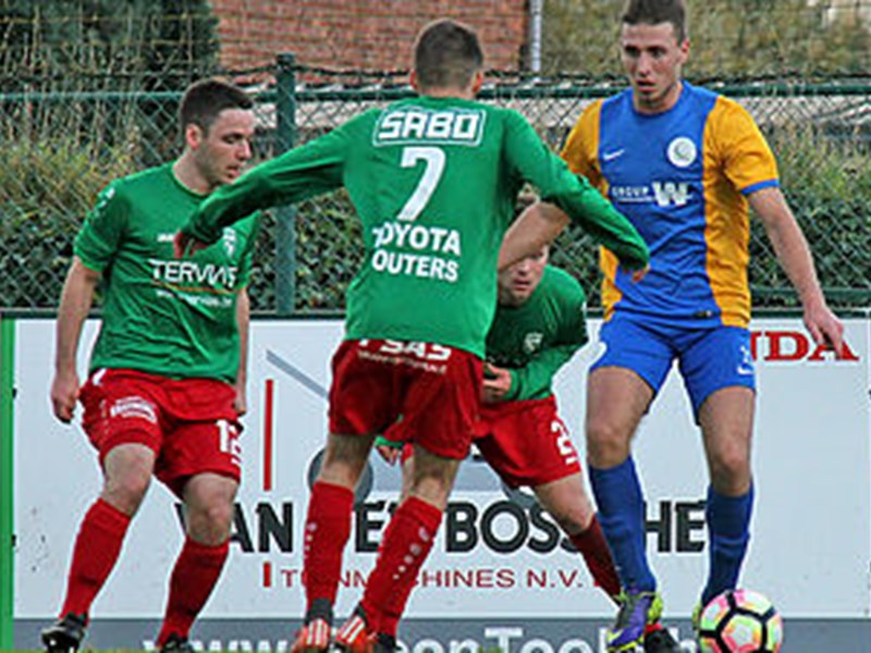 Arno Claes bracht Sporting snel op voorsprong in Houtvenne. (© foto archief Jeroen Goolaerts)