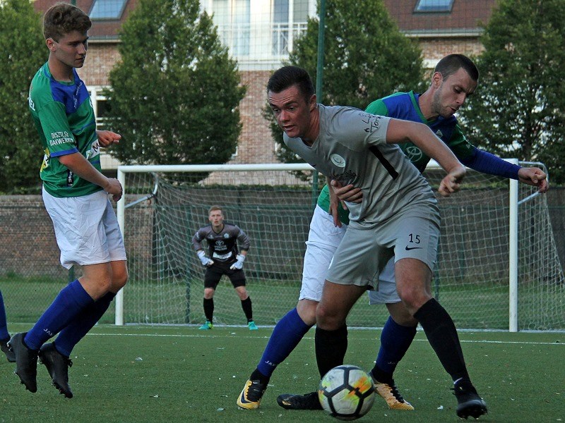 Foto: Niels Debacker scoorde tweemaal in de bekerwedstrijd tegen Bekkevoort. (© foto archief Jeroen Goolaerts)