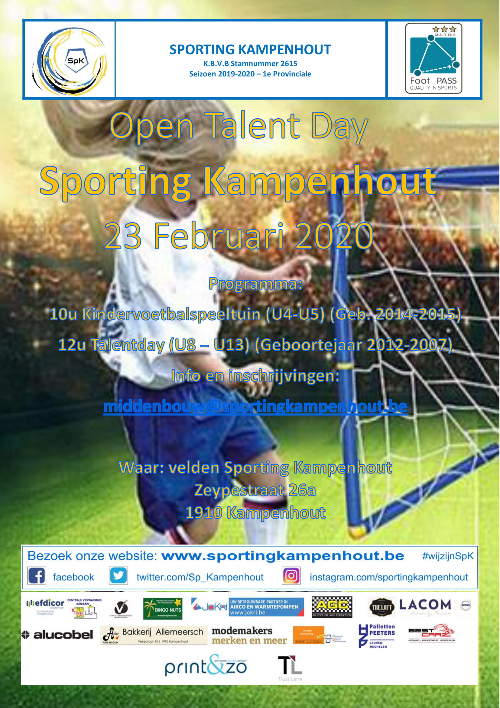 Open Talent Day 23/2/2020
