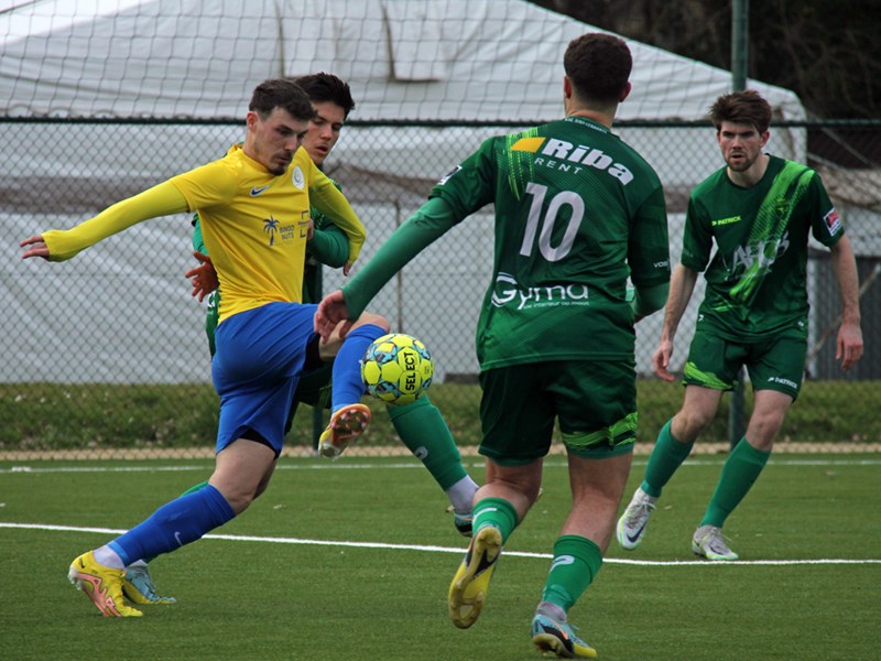 Brian Roekens scoorde al na 24 seconden. (© foto Jeroen Goolaerts)