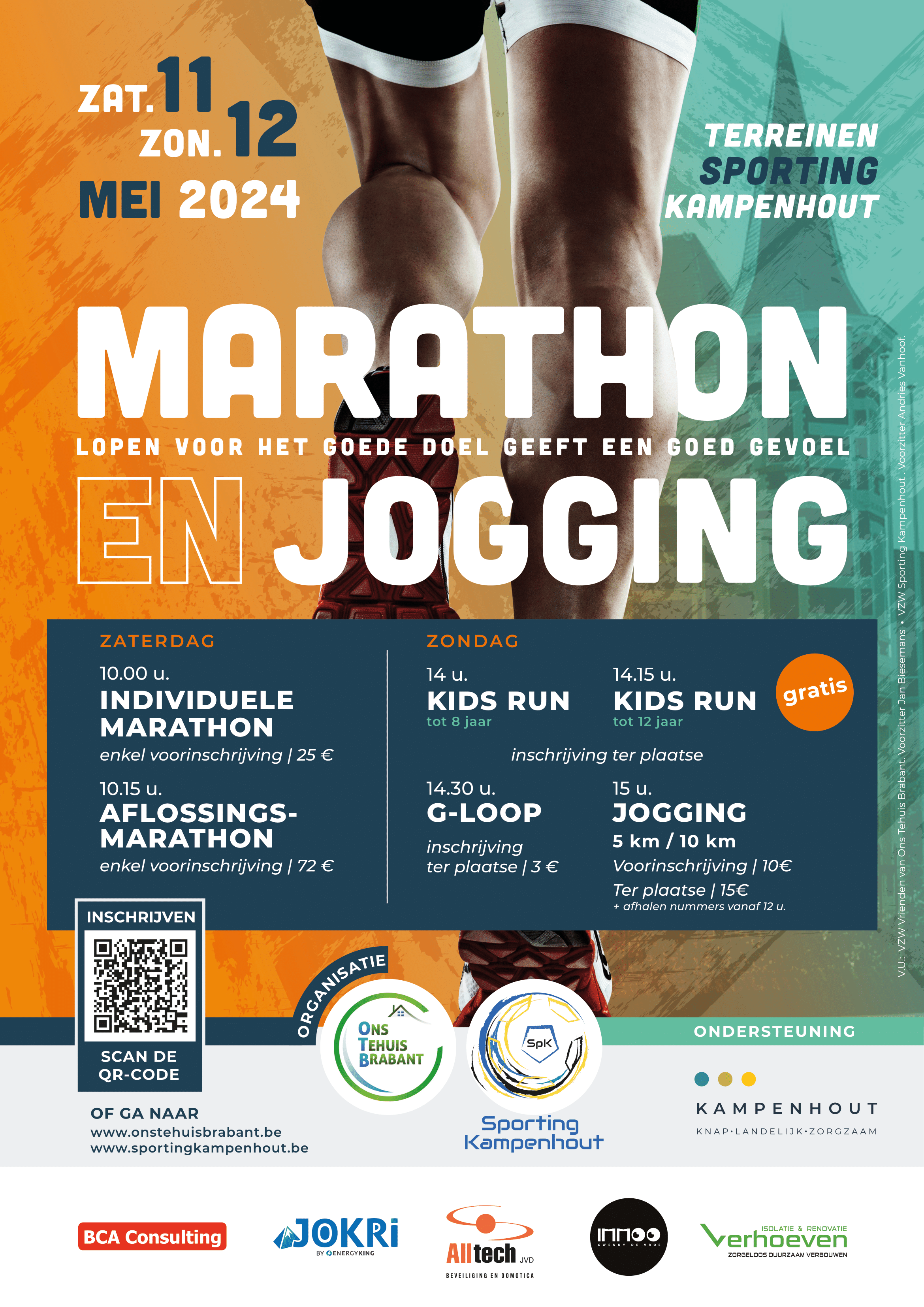 Marathon en jogging