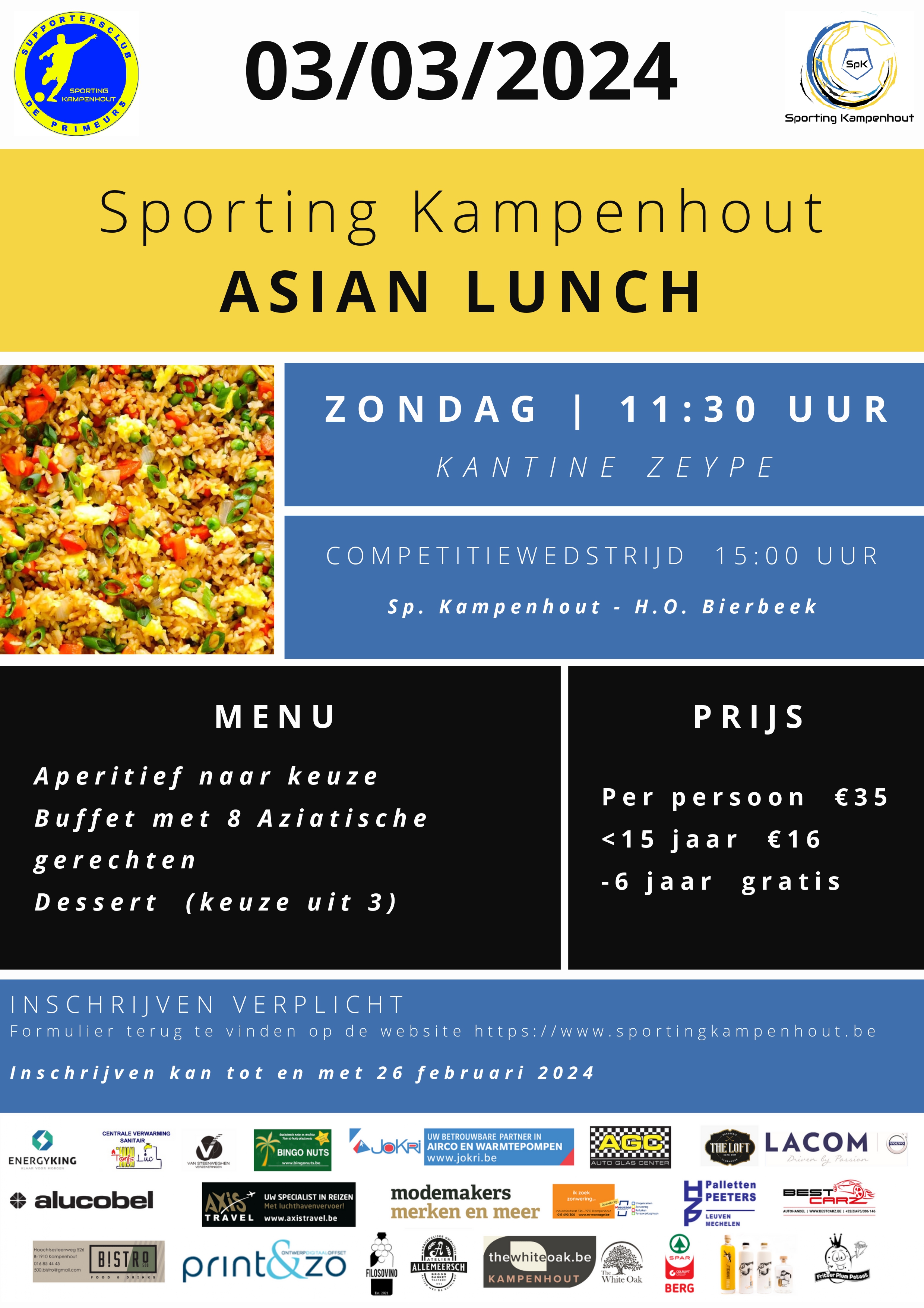 Asian Lunch 3 Maart 2024