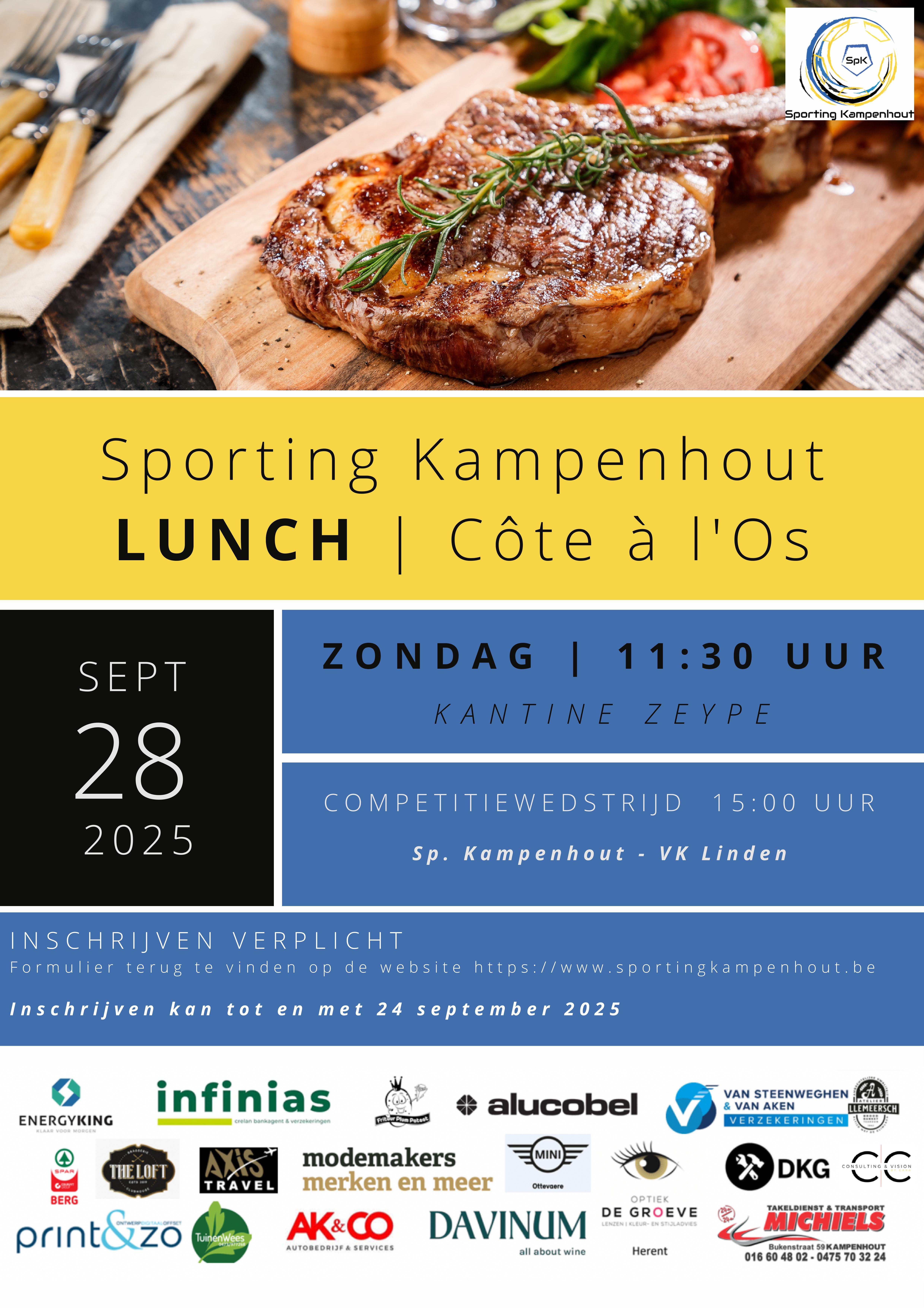 Lunch 28 september 2025