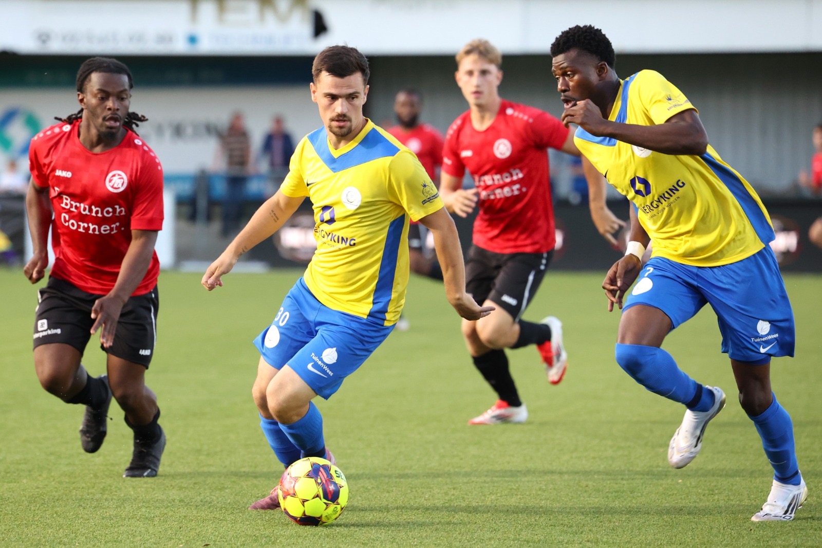 Corentin Gabrielli brak in de tweede helft de ban. (© foto Jorghé Van Hecke)